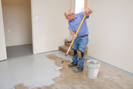 Painting garage floor
